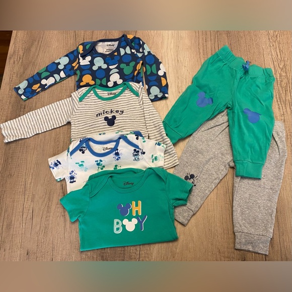 Disney Baby Mickey Mouse 6 Piece Matching Set - Picture 4 of 10